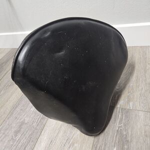 Vintage Bicycle Saddle Seat Extra Wide Cruiser Bike Black With Post Retro